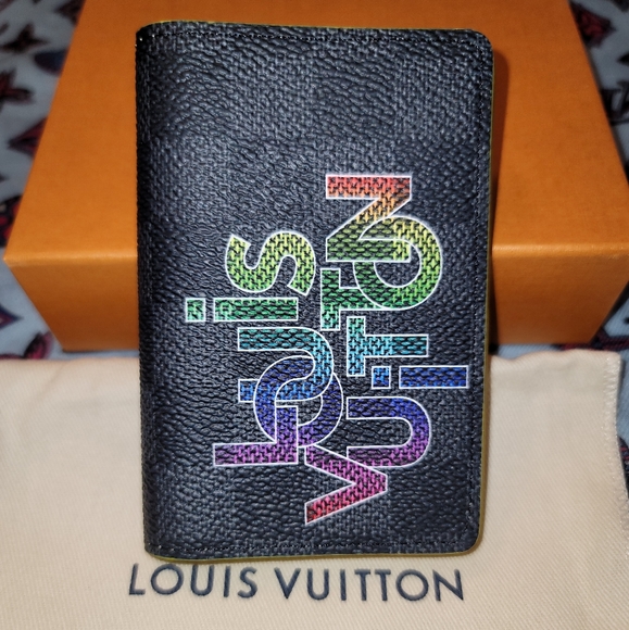 Virgil Abloh Pocket Organizer Louis Vuitton Signature Damier Graphite Black - Picture 5 of 14